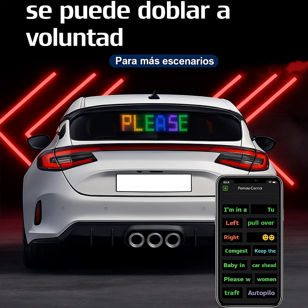 Letrero Led Matriz Flexible App Rgb 1,33 M2